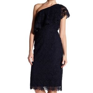 Nanette Lepore Dark Navy size 10 One shoulder